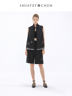 夏姿·陈中国风真丝混纺中式 刺绣马甲138044 CHEN SHIATZY