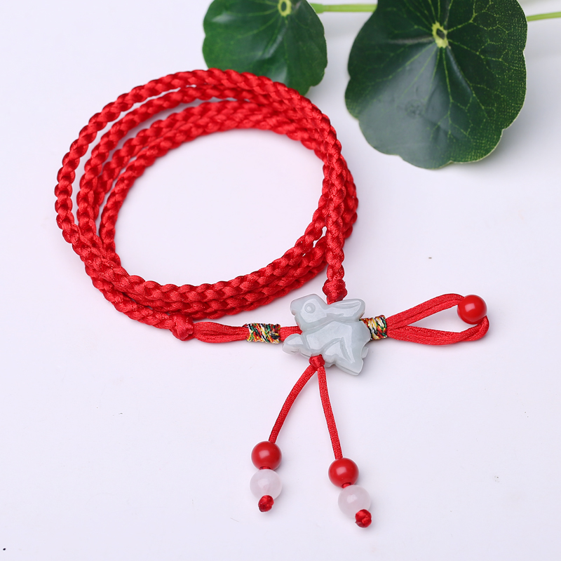 兔本命年小兔子红腰带女十二生肖简单大吉气质男士腰绳民族风原创