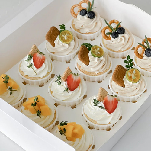 纸杯蛋糕包装盒2/4/6/12粒