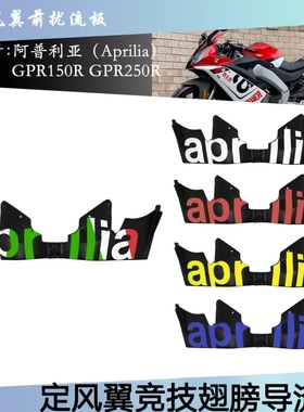 阿普利亚GPR150R GPR250R 摩托车改装件定风翼前扰流板导流罩配件