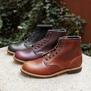 Red Wing红翼9419/9422工装靴6寸贝克曼D头圆头油蜡皮男靴马丁靴
