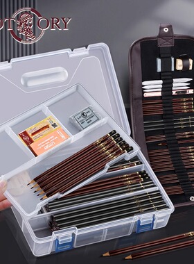 老人头铅笔素描工具套装2b4b6b8b美术生专用素描套装工具绘画入门画画铅笔学生初学者美术全套便携速写生铅笔