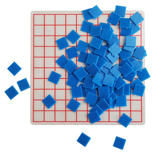 面积测量器学具 透明软塑料纸 1cm透明小方格塑料纸 小学数学教学仪器 教具分米正方形1米