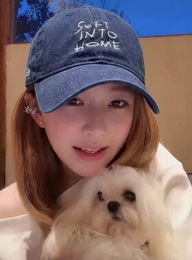 卢昱晓同款软顶刺绣棒球帽子女春夏2026新款遮阳防晒帽情侣鸭舌帽