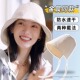 金晨同款 防紫外线户外出游可折叠防晒盆帽 系带渔夫帽子女遮阳夏季