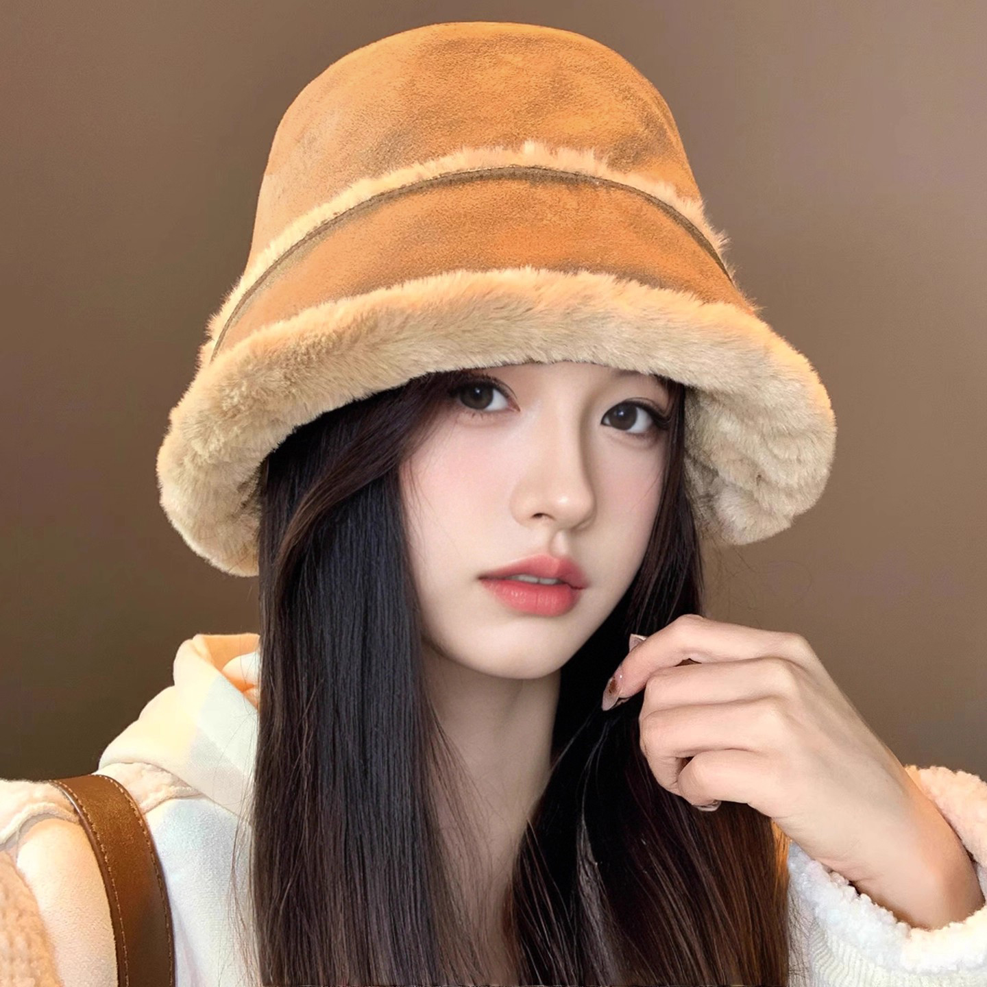 灵允渔夫帽出游休闲女冬网红同款