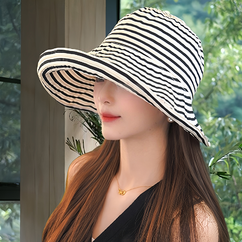 灵允渔夫帽出游优雅女夏网红同款