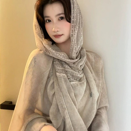 夏季防晒薄款度假风大披肩女