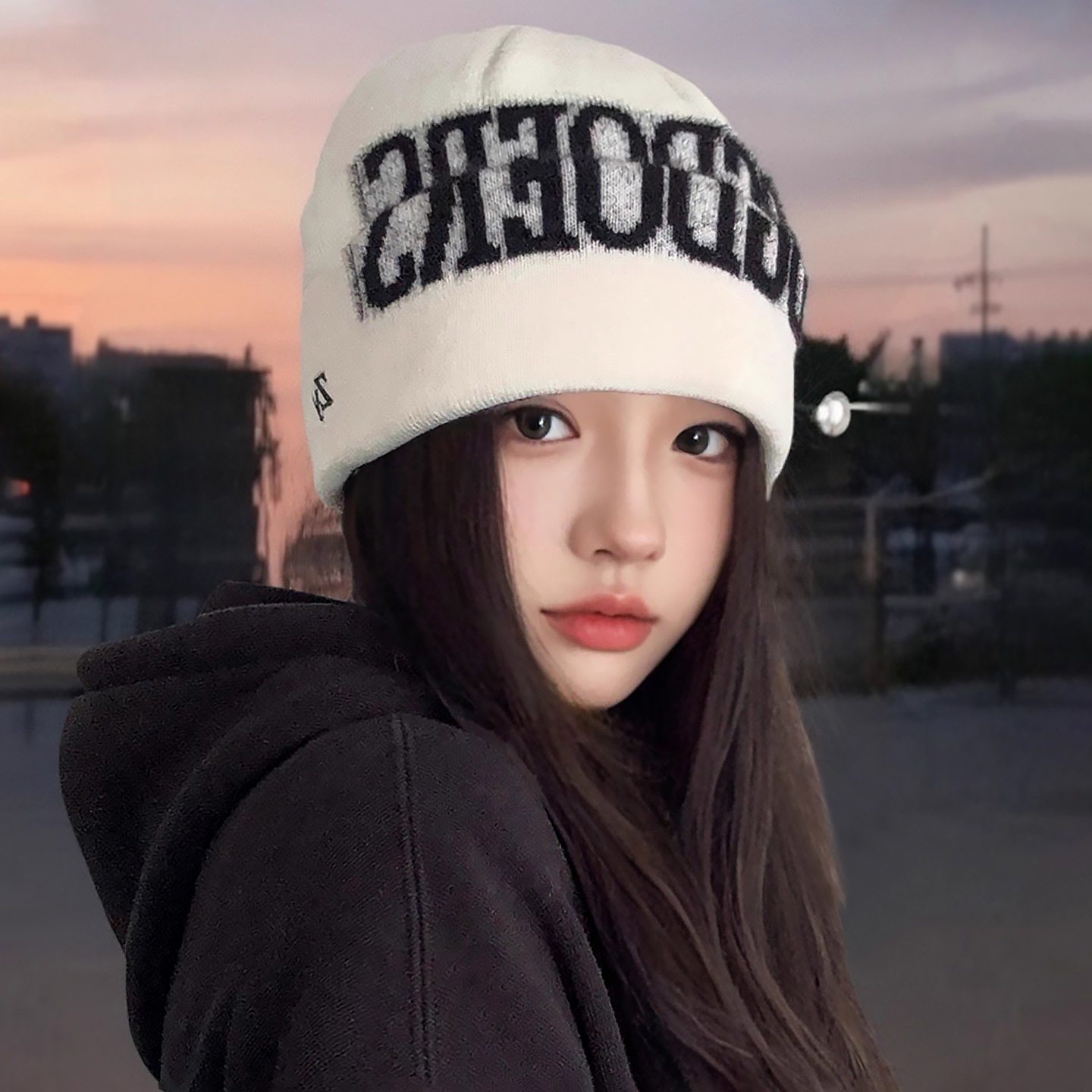 灵允针织帽出游休闲女冬网红同款