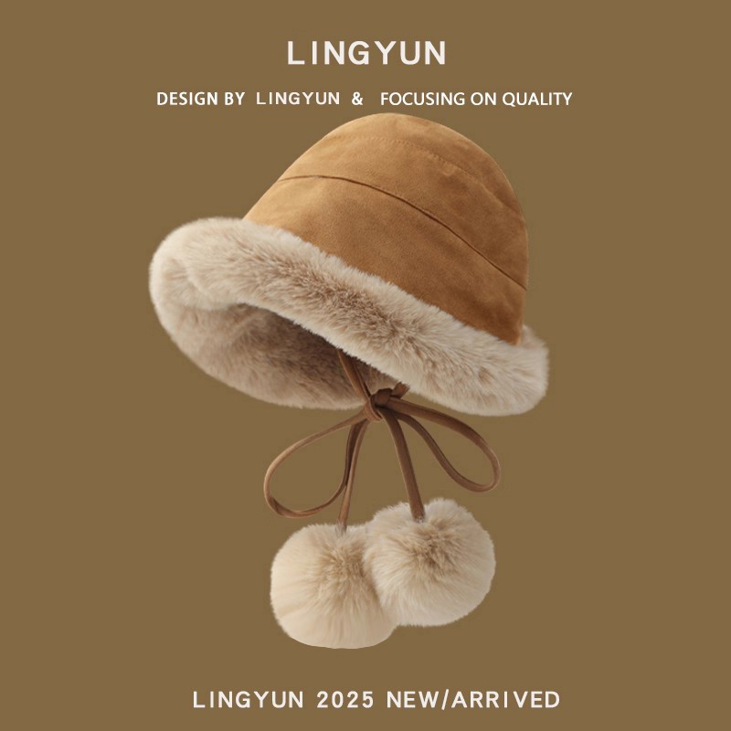 灵允渔夫帽出游休闲女冬网红同款