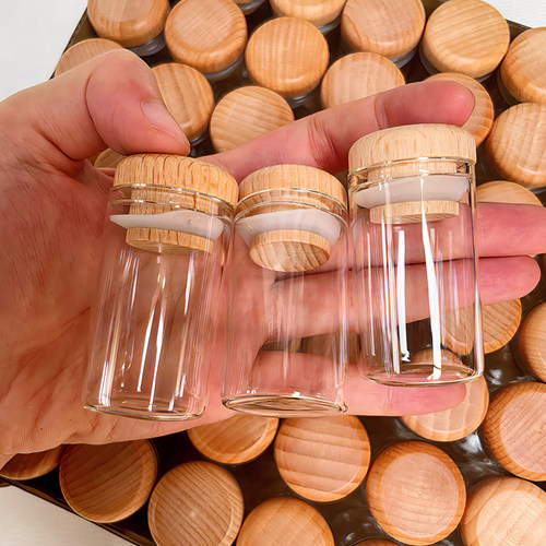 迷你木塞按压式玻璃小瓶子