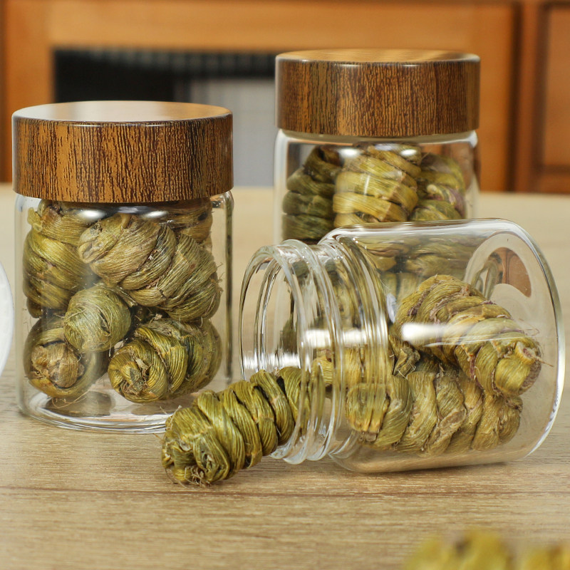 食品级茶叶玻璃瓶西洋参铁皮石斛保健品高档小罐礼品包装罐玻璃罐