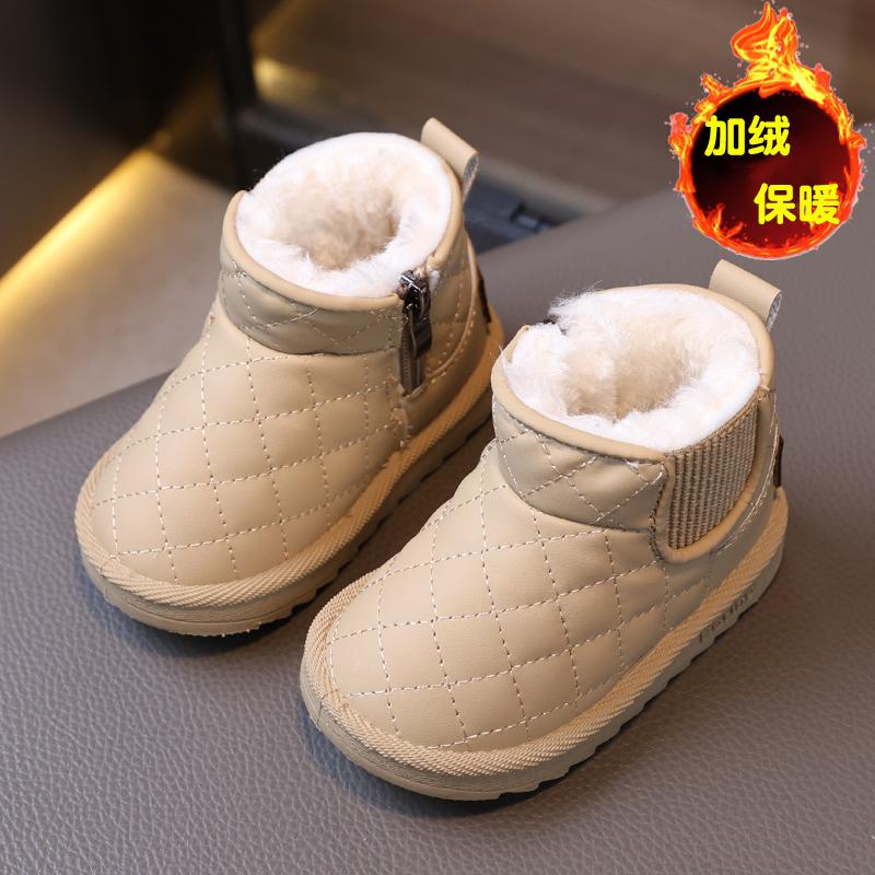 儿童雪地靴冬季加厚保暖防滑防水