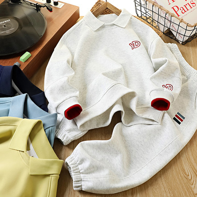 男童套装2026春季新款儿童春秋装两件套中大童童装男孩酷帅服装潮