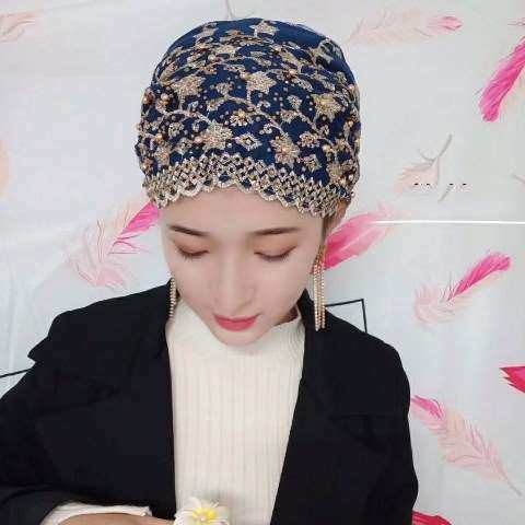 穆斯林纱巾秋冬新款方便金丝线绣花钉珠帽回族女时尚纱巾盖头巾包|ruв категории Аксессуары, шляпа - от Buy2taobao.com для оказания профессиональной услуги покупки агента Taobao