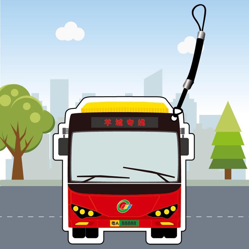 (全国一卡通)广州公交集团公交车异形卡羊城通纪念卡