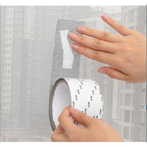 纱窗防蚊贴家用窗纱补丁工具防蚊虫纱网魔术贴自粘式隐形美缝胶带