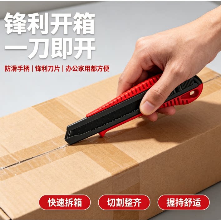 大号美工刀壁纸手工刀裁纸切纸刀便携式开箱器快递工具刀