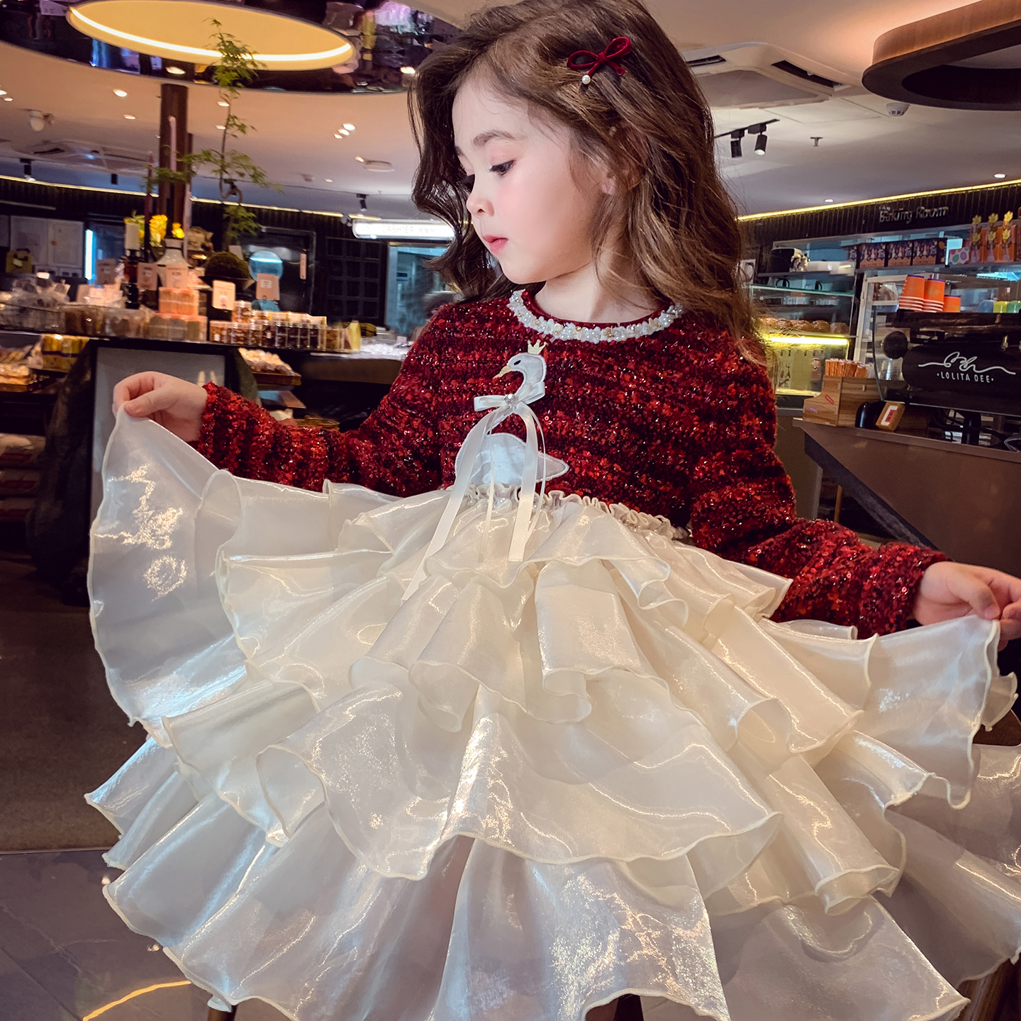 【财阀千金】小香风蓬蓬礼服裙