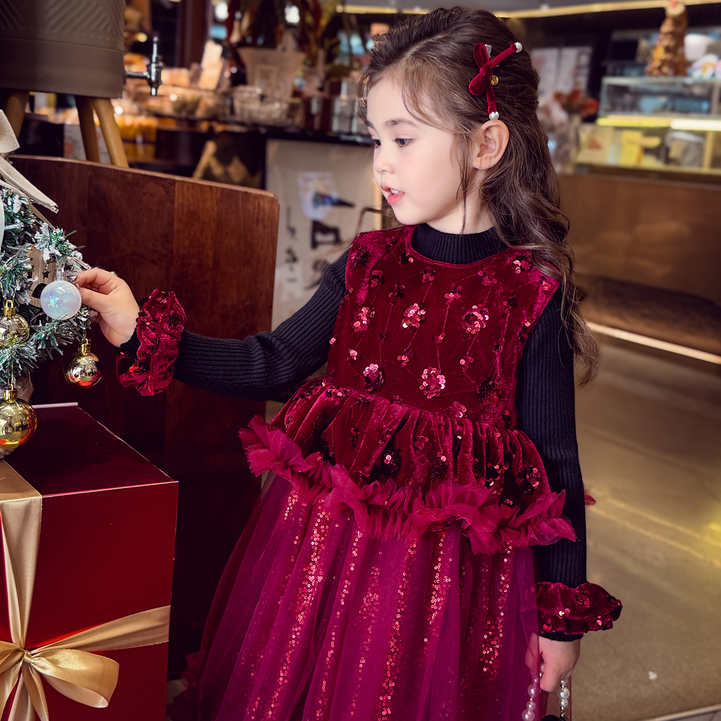 米米哈罗女童打底毛衣