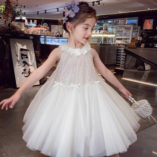 【花束圆舞曲】度假风挂脖连衣裙