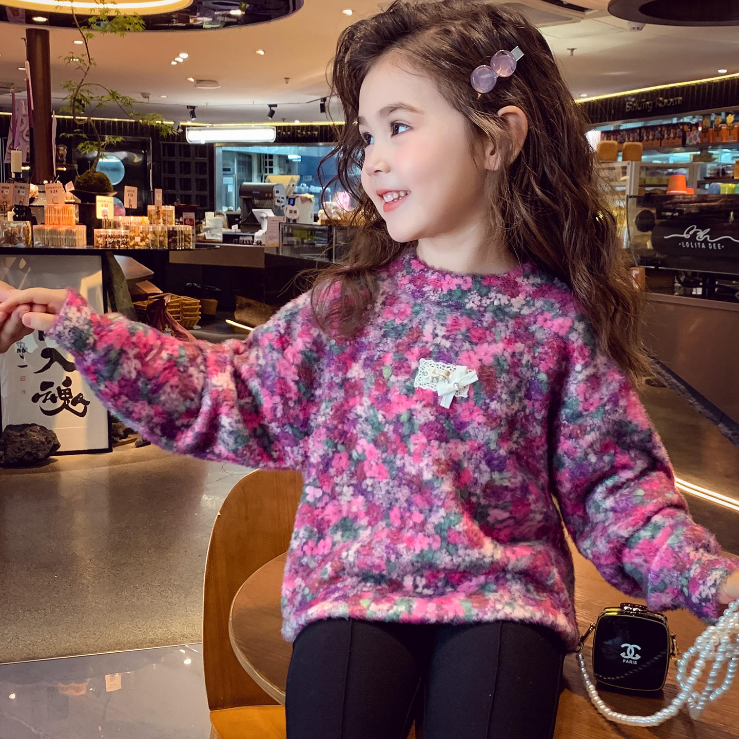 【微醺加仑紫】水貂绒毛衣