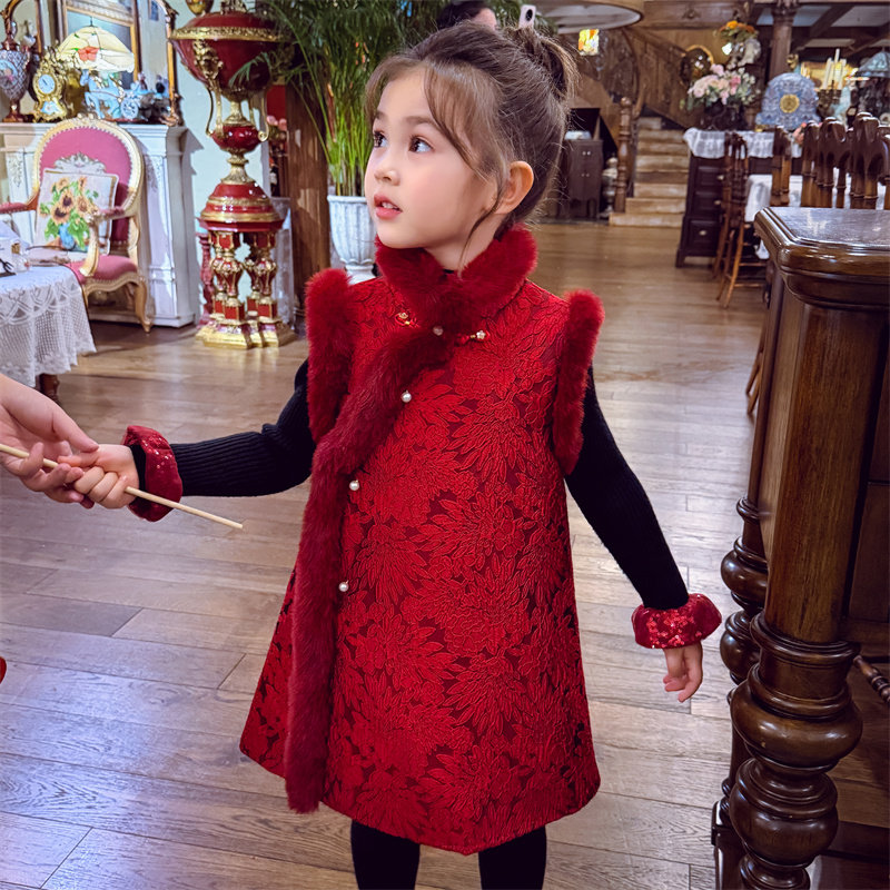 【瑞锦红裳】新中式夹棉拜年服