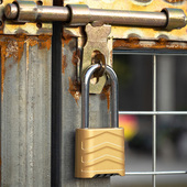 家用老式 密码 挂锁大号机电公司柜子锁门户外四位密码 仓库小挂锁具