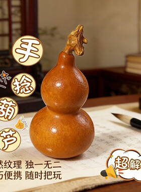 2025新款紫皮文玩龙头葫芦把件