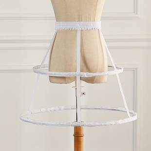 可调节cosplay暴力鱼骨裙撑洛丽塔半身裙 裙撑lolita日常鸟笼镂空