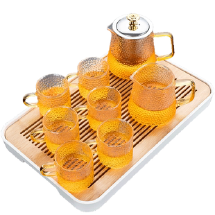 玻璃茶具套装家用2026新款客厅功夫茶杯带过滤茶壶泡茶器喝茶小套