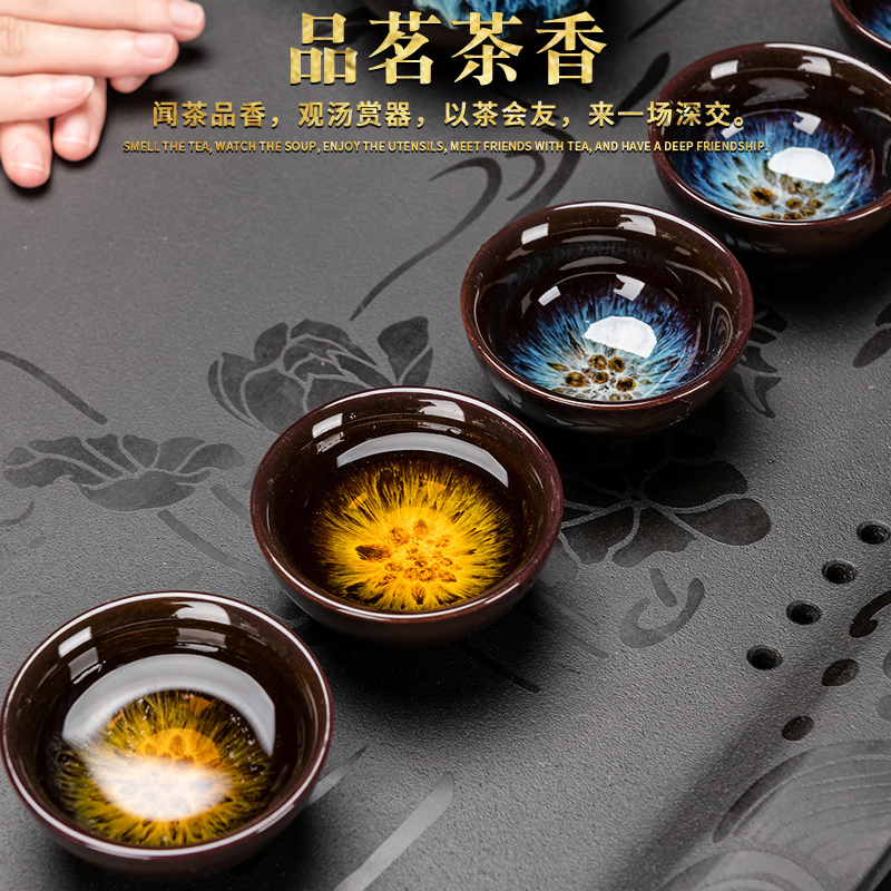 建盏喝茶窑变主人杯单杯图片