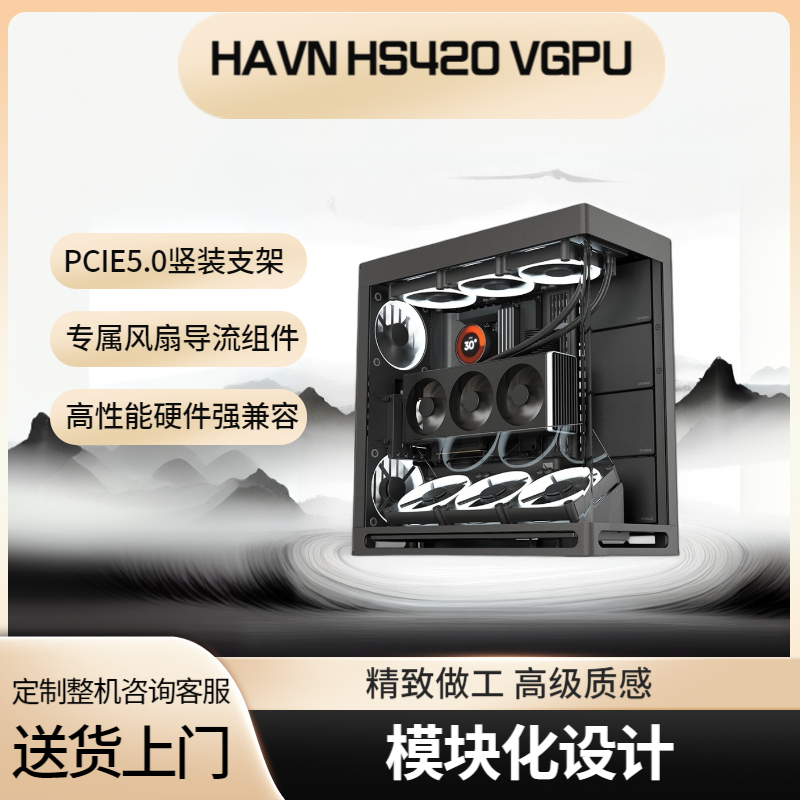 HAVNHS420VGPU海景房机箱