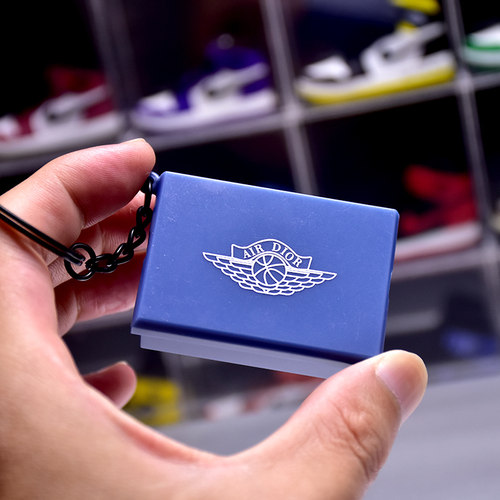 aj盒子型迷你鞋钥匙扣