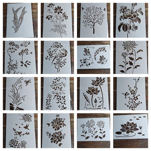 型糊版花草冷染可反复用
