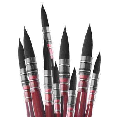 《水粉笔A1pq808-红胖子勾线笔颜料刷美术生画笔用学生绘画描边