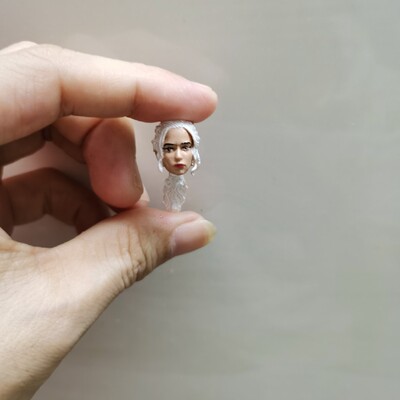 1/18 3.75龙母头雕 人偶 3.75寸龙母头雕