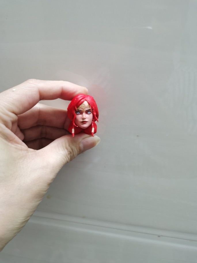 1/12四骑士火焰女法师头雕 魔法师头雕 人偶 非真人