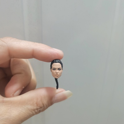 1/183.75 寸朱莉头雕 安吉娜牛莉头雕 人偶 非真人配件