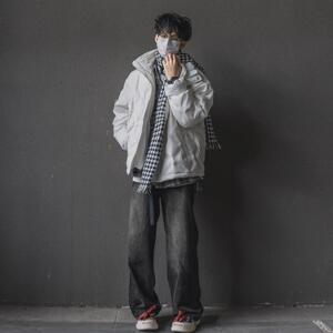 复古棉服男生冬季新款套装日系痞帅棉衣外套男装潮牌保暖棉袄男冬