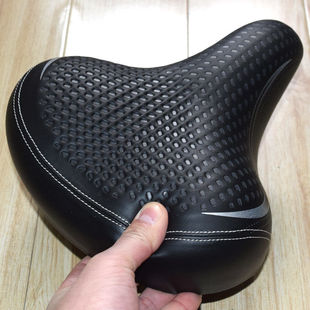 老年人力三轮自行车车座鞍座折叠电动车座垫前坐垫加厚加宽加大软