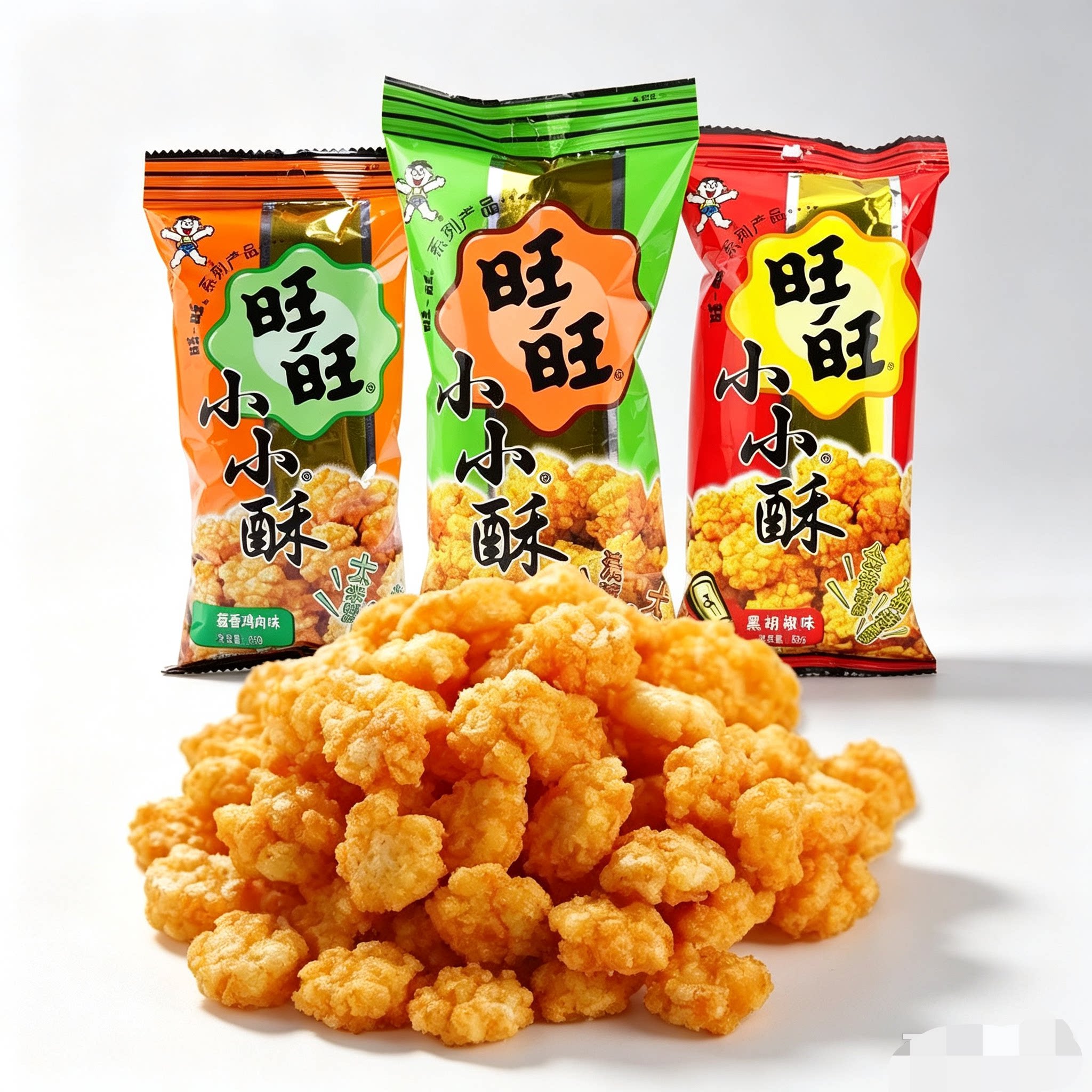 旺旺小小酥原味葱香黑胡椒网红爆款休闲食品儿童零食怀旧小吃