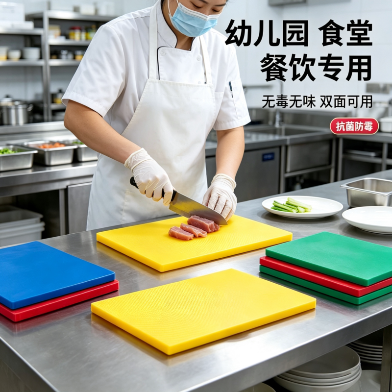 菜板防霉抗菌家用食品级PE切菜砧板商用塑料案板厨房专用水果粘板