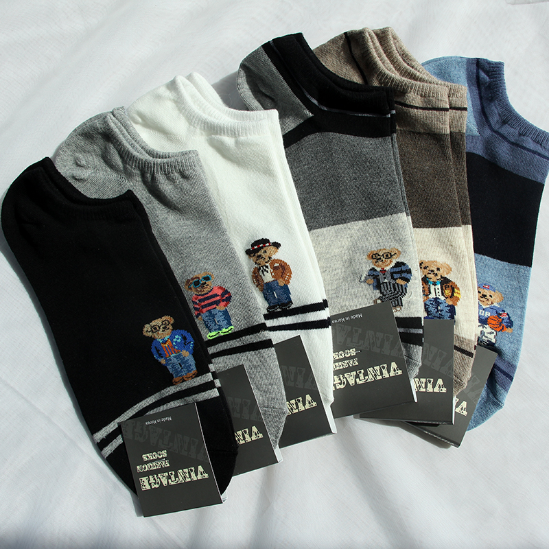 东大门韩国时尚商务休闲短筒袜