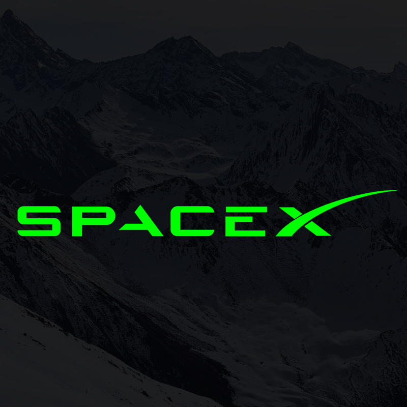 美国航天局太空Spacex反光车贴