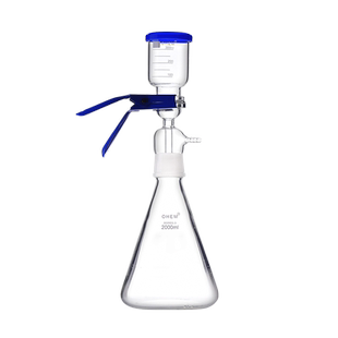 砂芯抽滤装置玻璃真空漏斗溶剂过滤器上嘴上下嘴瓶套装500 1000 2000 3000ml布氏漏斗化学实验室微孔滤膜滤纸