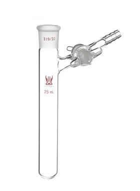 具磨口反应管 玻璃节门 schlenk管 反应瓶 10/25/50/100/200ml