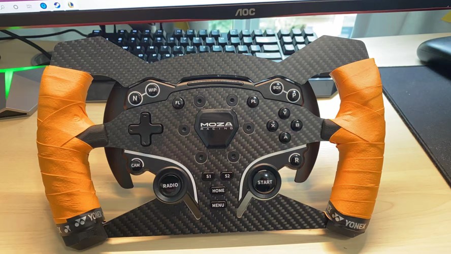 moza魔爪R3/R5方向盘 F1/GT盘面改装 方程式替换盘面【碳纤维】