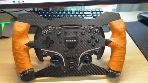 moza魔爪R3/R5方向盘 F1/GT盘面改装 方程式替换盘面【碳纤维】