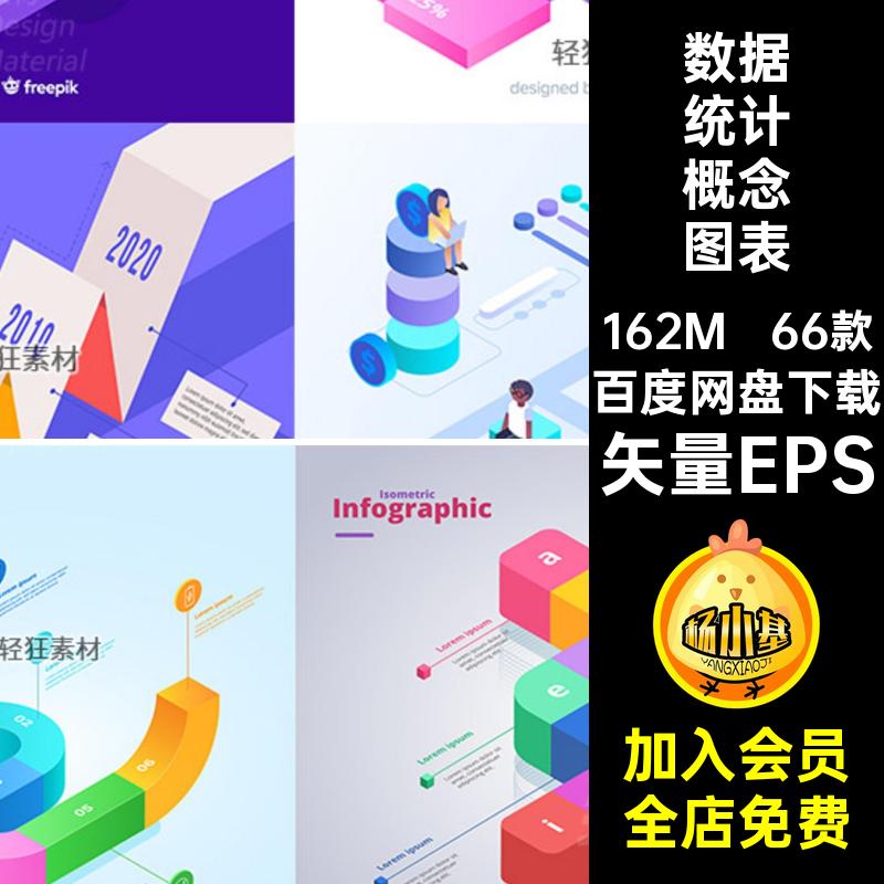对比图流程图表数据统计创意分析图表信息立体矢量矢量EPS66款
